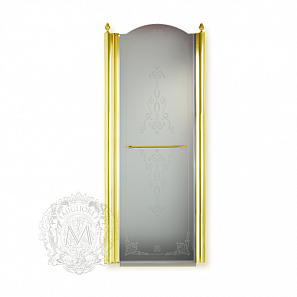 Душевая дверь SX, стекло прозрачное с декором 80 см Migliore Diadema арт. ML.DDM-22.582.TR