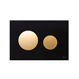 Кнопка смыва, стекло черное/клавиша золото TECE Loop арт. 9240658
