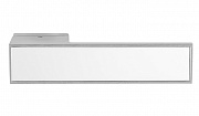 Дверная ручка Tupai BIG LINE Vario арт. 3084 RE матовый хром/белый глянец