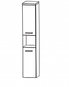 Пенал высокий 40 см правый глянец Puris арт. HNA 024A 02 R(161)