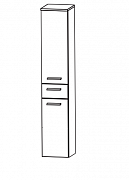 Пенал высокий 40 см левый глянец Puris арт. HNA 054A L(161)