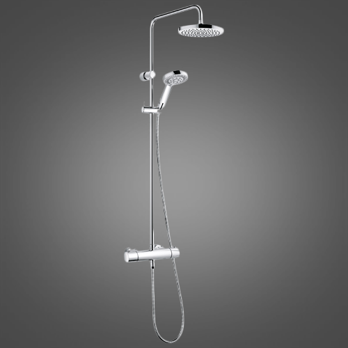 Душевая стойка с термостатом Dual Shower System  Kludi A-QA арт. 660950500