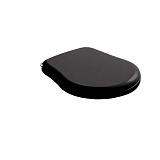 Сиденье для унитаза с микролифтом, черный глянцевый/хром Kerasan Retro 1088 04