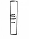 Пенал высокий 30 см правый глянец Puris арт. HNA 043A 01 R(161)