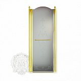 Душевая дверь SX, стекло матовое с декором 90 см Migliore Diadema ML.DDM-22.592.ST
