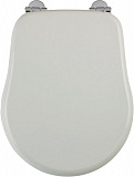 Сиденье для унитаза с микролифтом белый/хром Migliore Bella ML.BLL-26.111.BI.CR