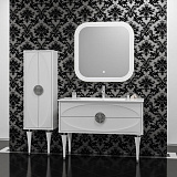 Комплект мебели 120 см Opadiris Ибица белый/ручки хром