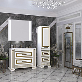 Комплект мебели 100 см Opadiris Оникс белый/золото