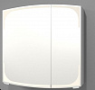 Зеркальный шкаф с подсветкой 70 см левый глянцевый корпус Classic Line Puris арт. S2A 437 L 39