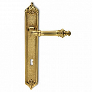 Дверная ручка на планке для английского замка ColomboDesign Antologhia Impero арт.  KIM11PBY85 ON