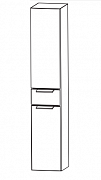 Пенал высокий правый глянцевый корпус шириной 30 см Slim Line Puris арт. HNA 0530 29 R